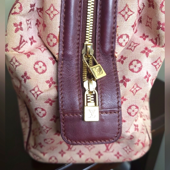 Louis Vuitton Denim Min Lin Josephine GM Bordeaux Monogram, Red - Picture 9 of 11